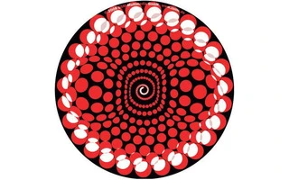 Slipmats Balls red Twin Pack