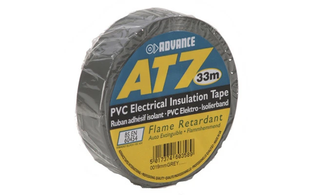 Advance Tapes 5808 GREY Cinta aislante PVC gris 19 mm x 33m