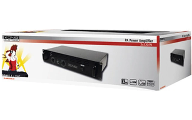 Amplificador PA 2x 120W - Konig AMP 2400
