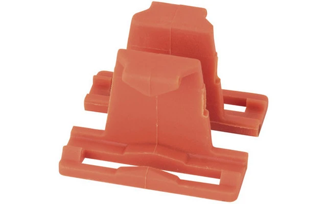 Showgear Clip de montaje para conector de cable doble de 4 y 5 pines Rojo