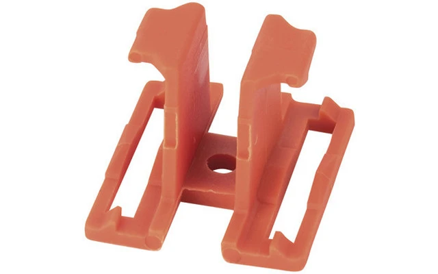 Showgear Clip de montaje para conector de cable doble de 4 y 5 pines Rojo