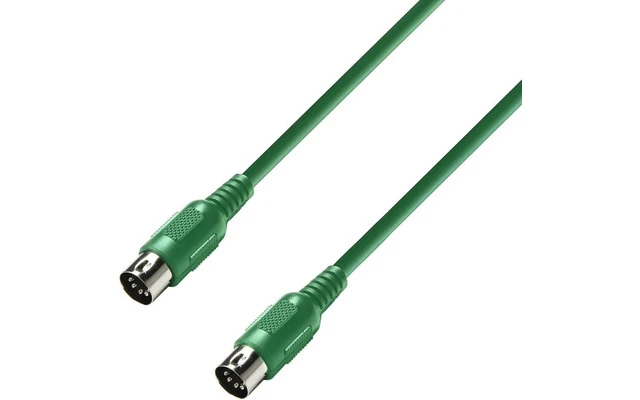 Adam Hall K3MIDI0075GRN - MIDI Cable 0.75 m verde