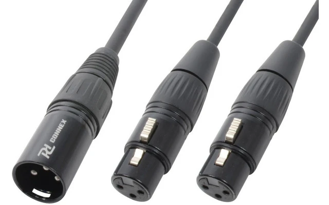 PD Connex CX142 - Cable Y divisor XLR Macho a 2 XLR Hembra