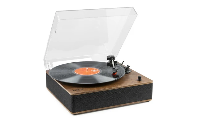 Fenton RP161 Record Player HQ BT Walnut Wood