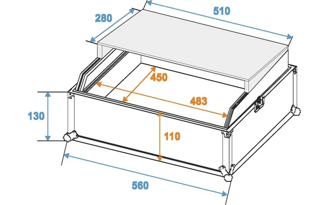 ROADINGER Mixer Case Pro LS-19 