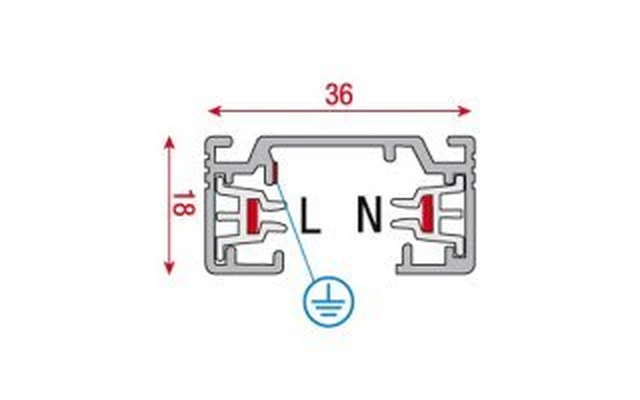 Artecta 1-Phase 1000 mm Track, 250V 16A