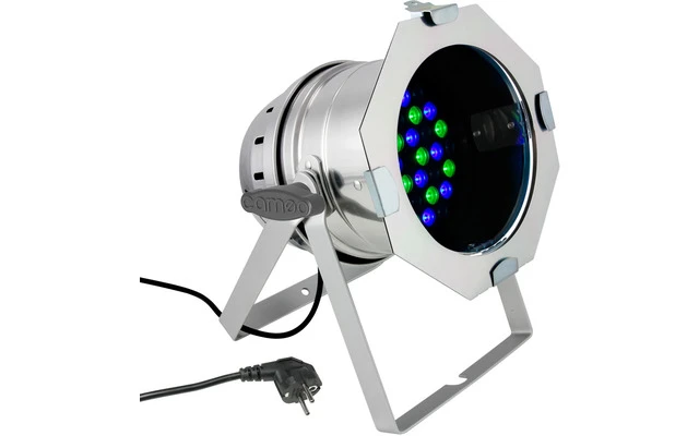 PAR 64 Cameo CAN - 36 x 1 W LED PAR Can RGB Plata