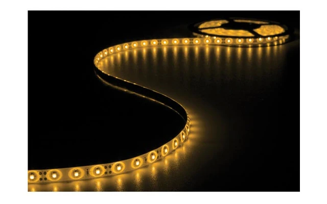 CINTA CON LEDs FLEXIBLE - COLOR AMARILLO/NARANJA - 300 LEDs - 5m