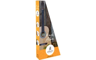 Admira Alba 3/4 - Conjunto de iniciación a la guitarra con funda y afinador