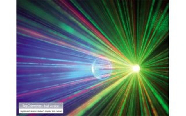 Laser 110 mW verde y rojo Con efecto azul de LED - DUN-70162