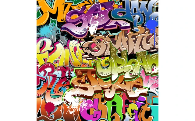 Adam Hall Hardware Imageboard 7 GRAFFITI Tablero de abedul con motivo de Grafiti 7 mm