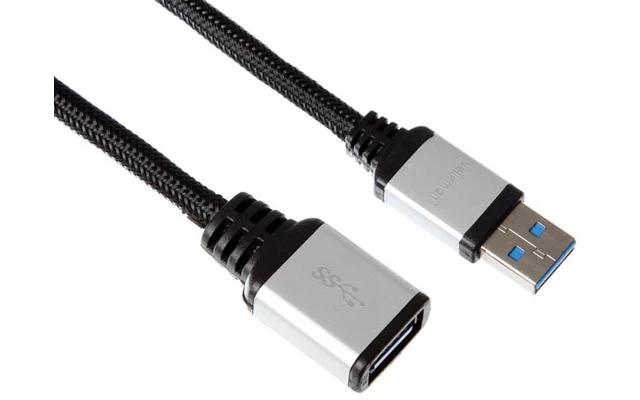 Conector USB 3.0 tipo A macho a conector USB 3.0 Tipo A Hembra - 2.5 metros