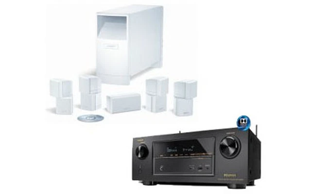 Denon AVR X2200 + AcoustiMass 10 Serie V Blanco