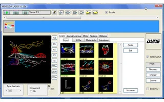 Cloud night C-MINI-ILDA - Software Controlador ILDA con Interface