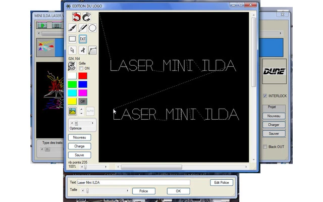 Cloud night C-MINI-ILDA - Software Controlador ILDA con Interface