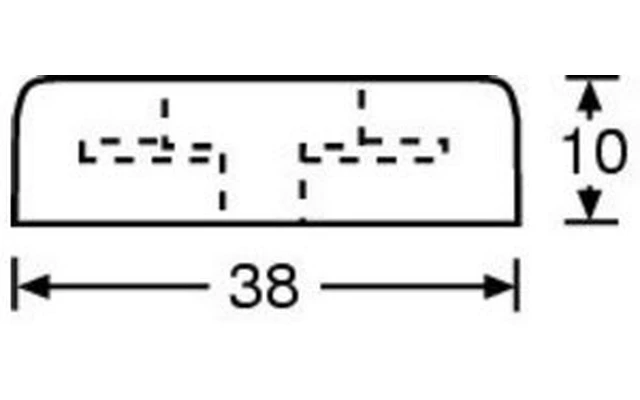 Adam Hall Hardware 4906 - Pie de goma 38 x 10 mm