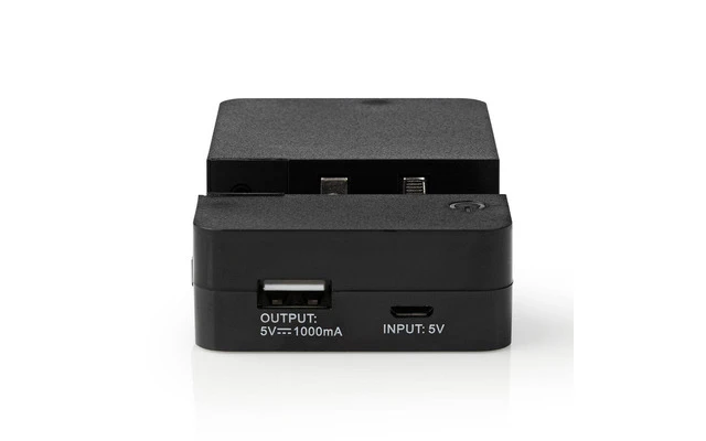 Cargador de batería universal - Cámara - USB - 3.6 V / 7.4 V - Negro - Nedis BACH01