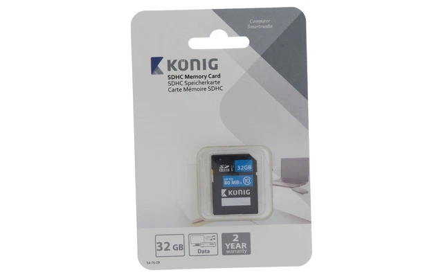 Imagenes de Tarjeta de memoria SDHC Clase 10 32 GB - König CSSDHC32GB