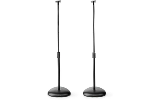 Soporte de altavoz Universal - 4.5 kg - Altura ajustable - ABS / Acero - Negro