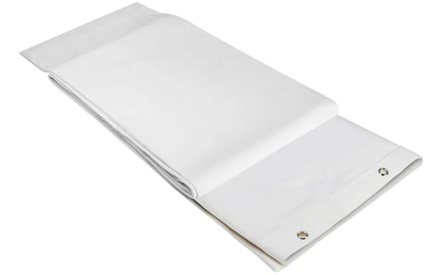 Adam Hall Accessories 0151 X 43 WH Tela decorativa B1 con ojales niquelados y dobladillo 4×3 m