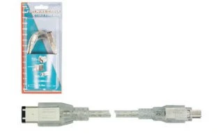 CABLE FIREWIRE - 6 PIN / 4 PIN - IEEE-1394, 1.5m