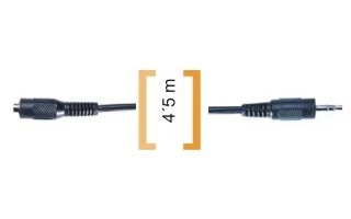 Jack hembra 3´5 mm estéreo - cable extensible 3 m - Jack m