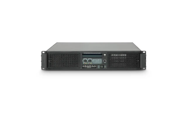 Ram Audio W 6000 DSP E AES Amplificador de PA 2 x 3025 W 2 Ohmios con Módulo DSP con Entrada dig