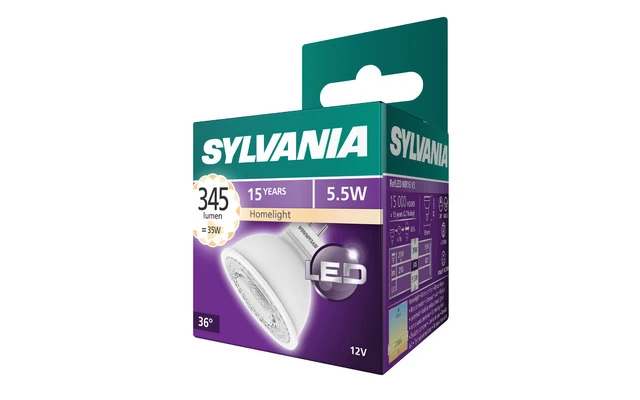 Bombilla LED GU5.3 MR16 5 W 345 lm 2700 K - Sylvania 0026611