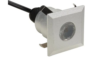 FOCO LED DE SUELO - 5 x LED DE 0.6 W - MODELO CUADRADO - BLANCO CÁLIDO