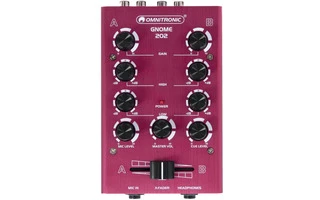 Omnitronic Gnome 202 Mini Mixer red