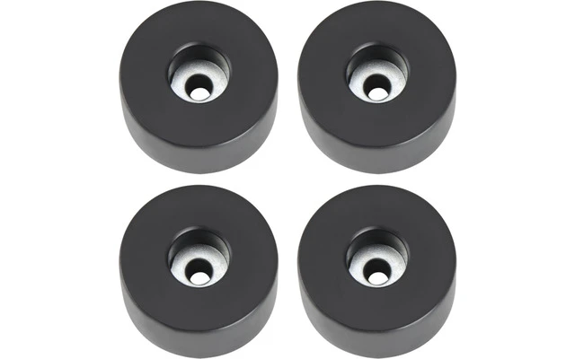 Adam Hall Hardware 4909 M4 AH Bolsa de 4 Pies de goma 38 x 20 mm