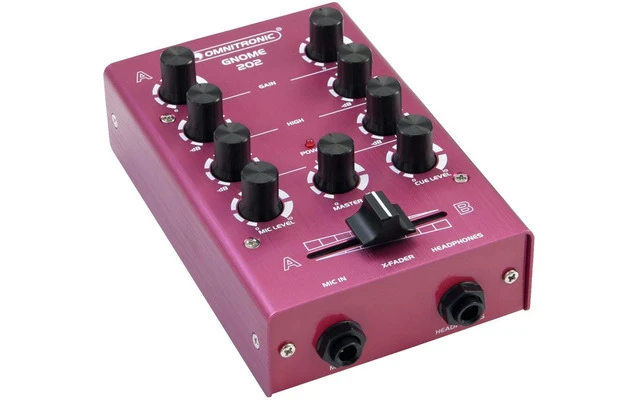 Omnitronic Gnome 202 Mini Mixer red