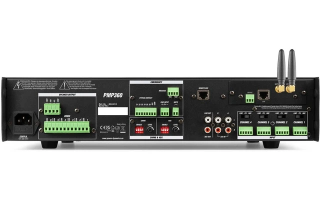 Power Dynamics PMP360 Commercial Mixer Amplifier 360W 6 zones