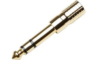 Adaptador de Minijack 3,5 mm hembra estéreo a Jack 6,3 mm estéreo macho