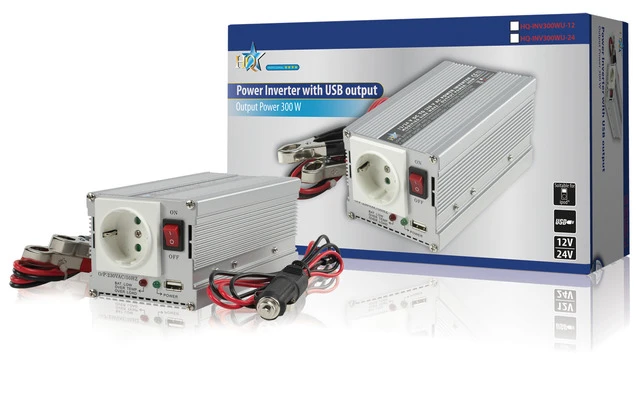 Inversor 12V - 230V 300W con USB