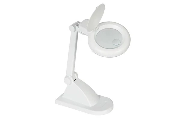 Lámpara de escritorio con Lupa 3 + 12 Dioptrías - 12W - Color Blanco
