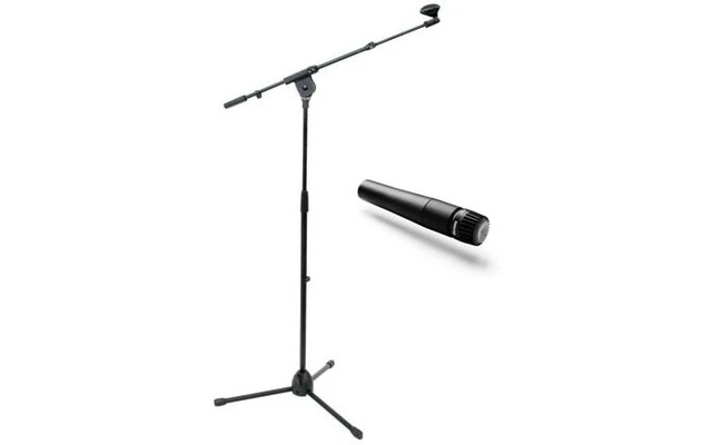 Shure SM57 con soporte de jirafa