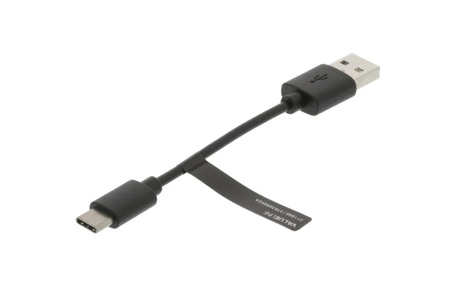 Cable USB 2.0 A Macho - USB-C 0,10 m Negro - Valueline VLMP60600B0.10