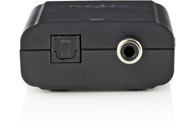 Convertidor Digital de Audio a Estéreo - 1 toma - RCA Digital (S/PDIF) + TosLink - 2x RCA (Estér