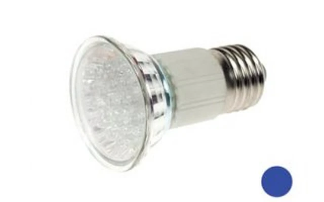 BOMBILLA LED E27 - COLOR AZUL - 240VAC - 18 LEDs