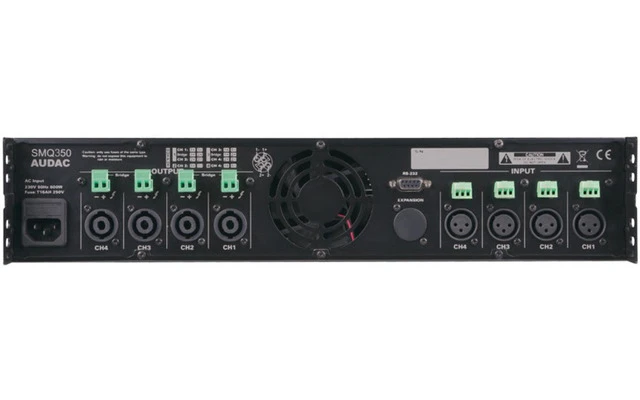 Audac SMQ 350 Amplificador Digital de 4 Canales 4 x 350 W