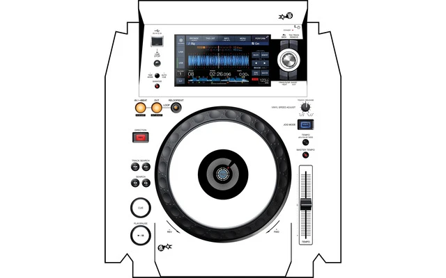 XDJ 1000 MK2 Skin White aka Star Trooper