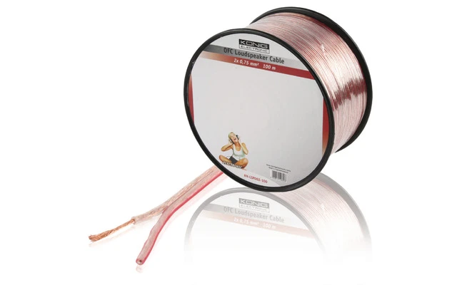 Imagenes de Cable OFC para altavoz 2x 0.75mm² König