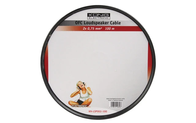 Imagenes de Cable OFC para altavoz 2x 0.75mm² König