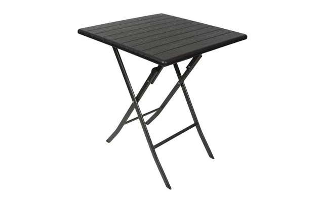 MESA PLEGABLE - CUADRADA - IMITACIÓN MADERA - 62 x 62 x 73.5 cm