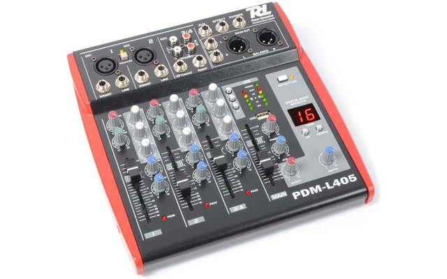 Power Dynamics PDM-L405 Mezclador para escenario 4 Canales MP3/ECHO