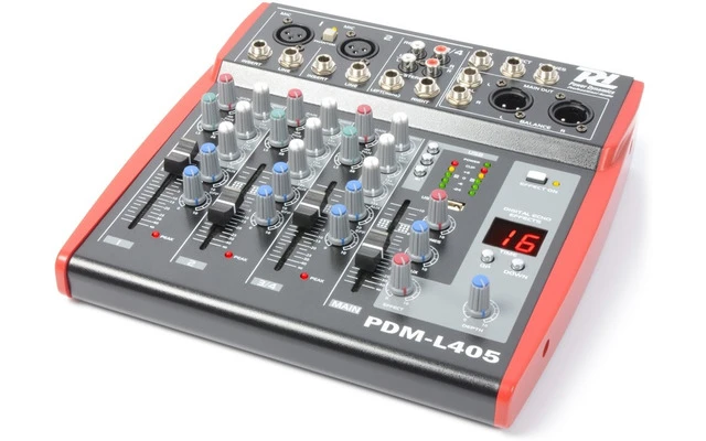 Power Dynamics PDM-L405 Mezclador para escenario 4 Canales MP3/ECHO