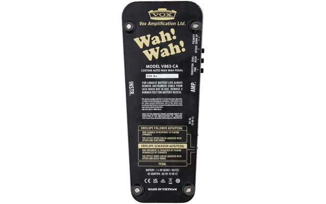 VOX V863-CA Auto Wah Pedal