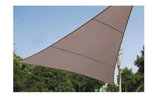Vela de sombra - Triangular - 3.6 x 3.6 m x 3.6 m - Color: Gris topo