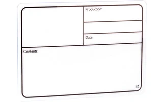 Adam Hall Hardware 88005 - Etiqueta autoadhesiva para touring de plástico blanca 290x190mm